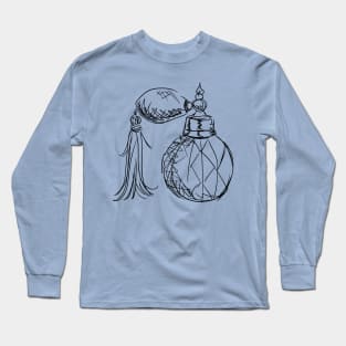 Crystal Perfume Bottle Illustration Long Sleeve T-Shirt